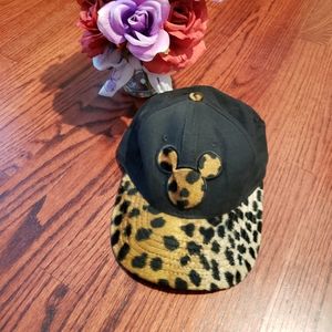 Mickey mouse animal print hat
